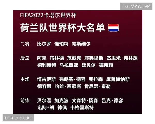 荷兰世界杯阵容距离冠军差什么